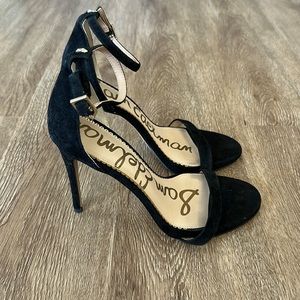 Sam Edelman Arielle Black Suede Heels